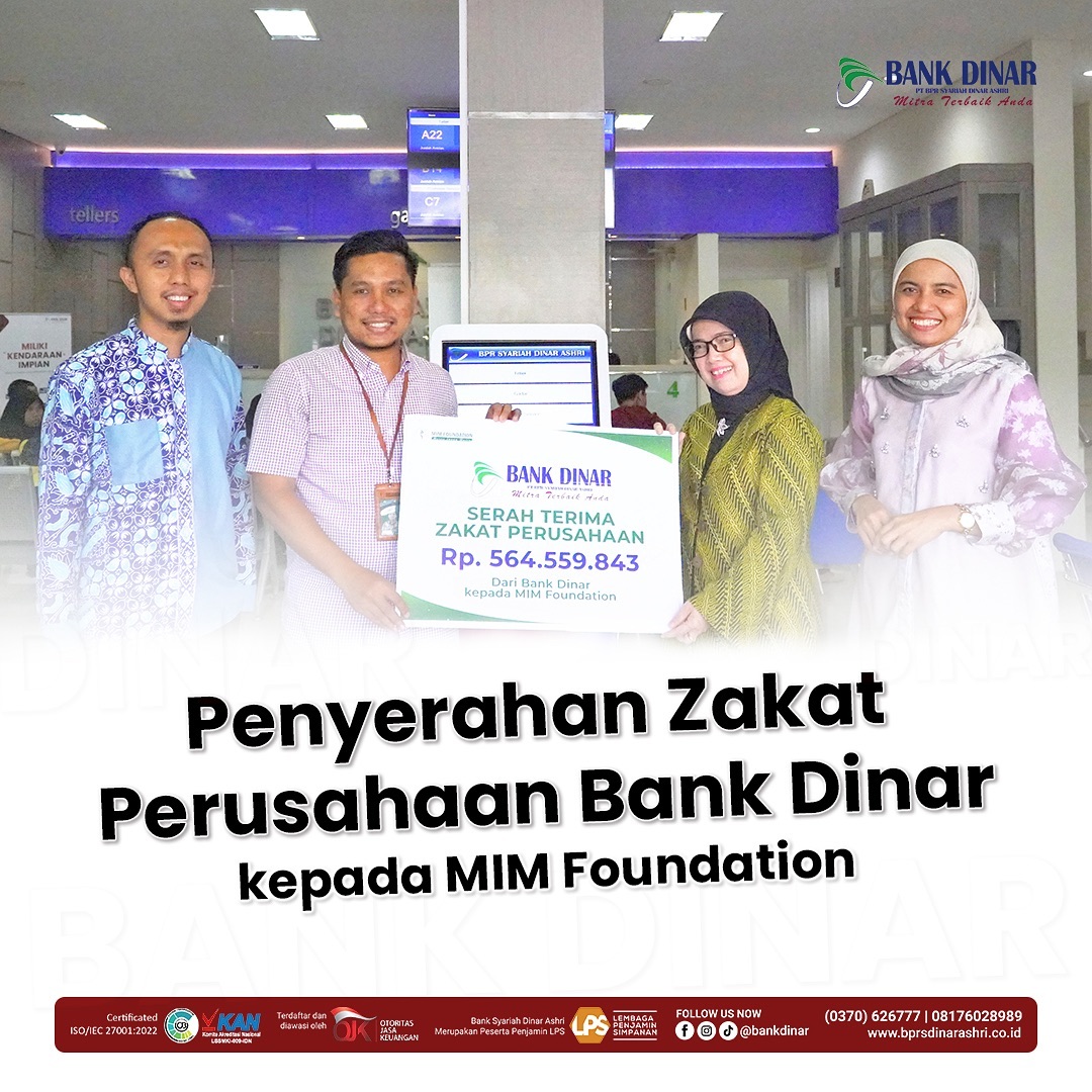 Penyerahan Zakat Perusahaan kepada MIM Foundation Penyerahan Zakat Perusahaan kepada MIM Foundation